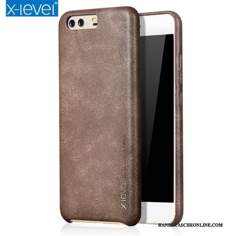 Hülle Huawei P10 Plus Lederhülle Neu Handyhüllen, Case Huawei P10 Plus Schutz Dunkel Lichtfarbe