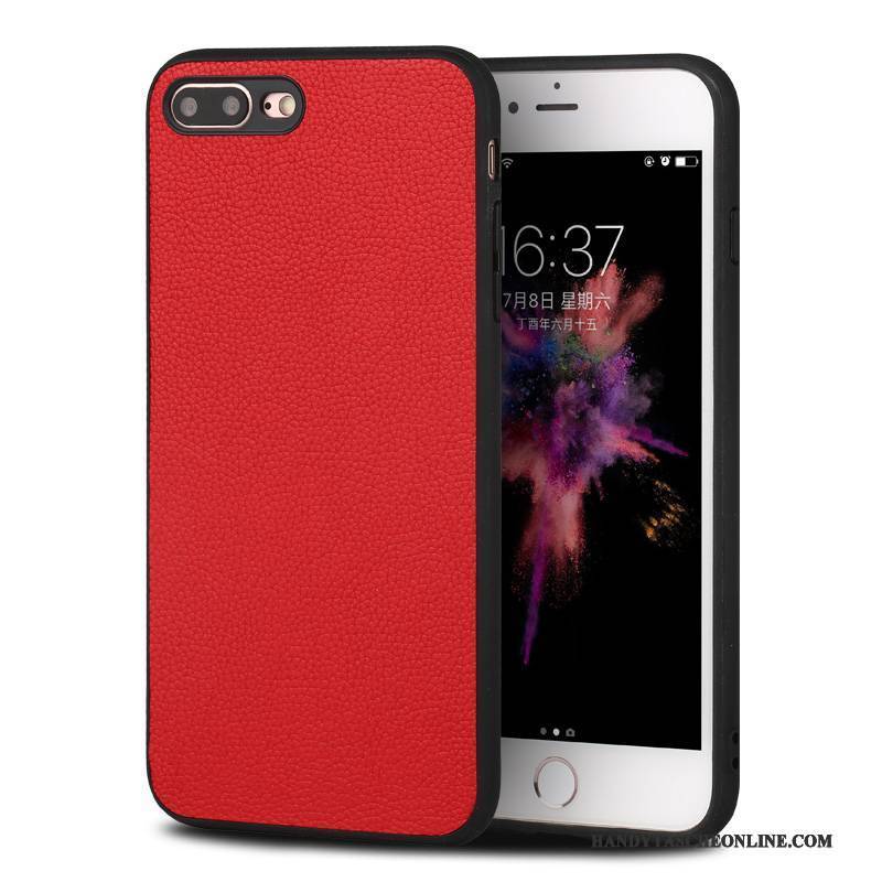 Hülle Huawei P10 Plus Luxus Einfach Schlank, Case Huawei P10 Plus Leder Rot Handyhüllen