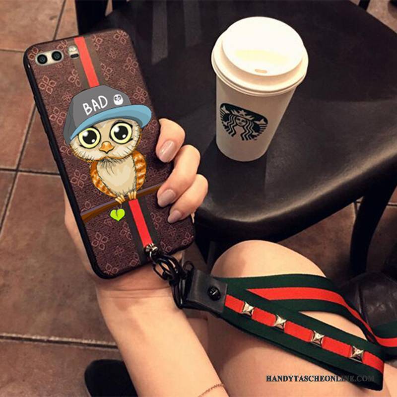 Hülle Huawei P10 Plus Taschen Handyhüllen Anti-sturz, Case Huawei P10 Plus Schutz Hängende Verzierungen Blau