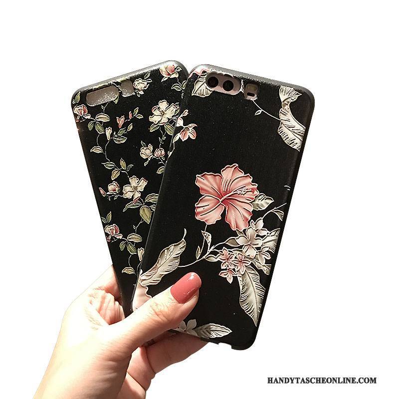 Hülle Huawei P10 Plus Weiche Handyhüllen Mini, Case Huawei P10 Plus Halterung Nubuck Schwarz