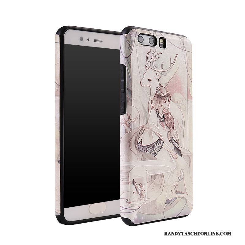 Hülle Huawei P10 Plus Weiche Handyhüllen Persönlichkeit, Case Huawei P10 Plus Taschen Nette Weiß
