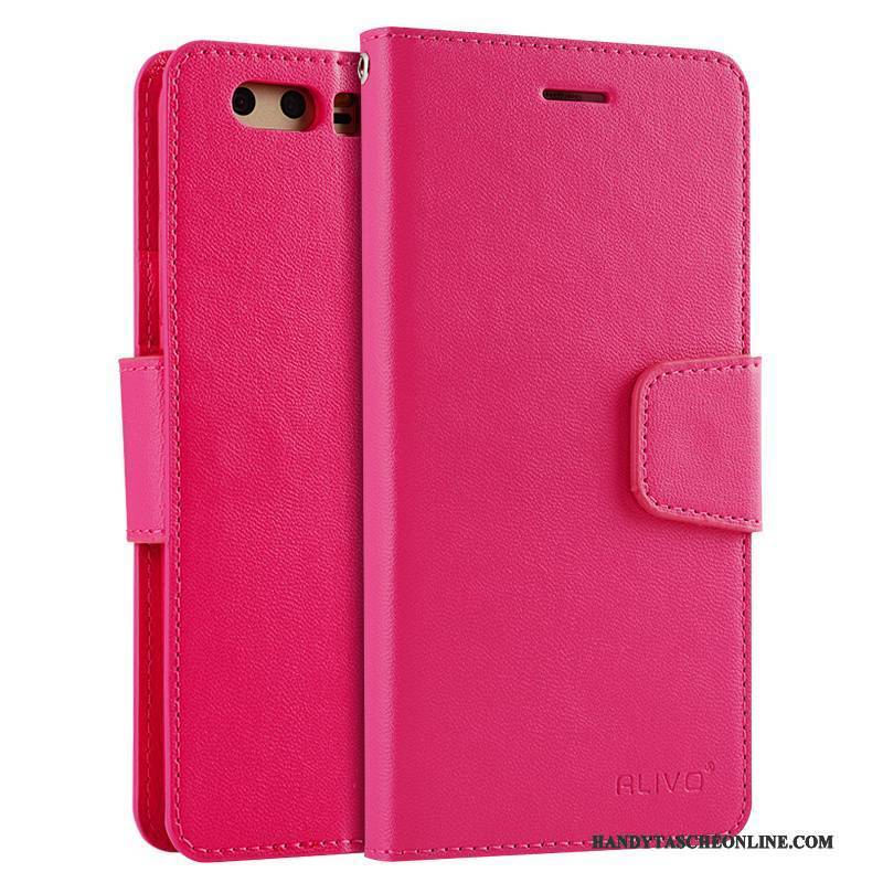 Hülle Huawei P10 Silikon Rot Handyhüllen, Case Huawei P10 Folio
