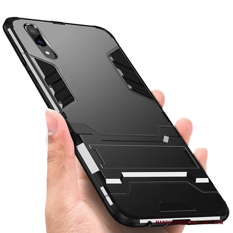 Hülle Huawei P20 Halterung Licht Anti-sturz, Case Huawei P20 Silikon Persönlichkeit Netto Rot