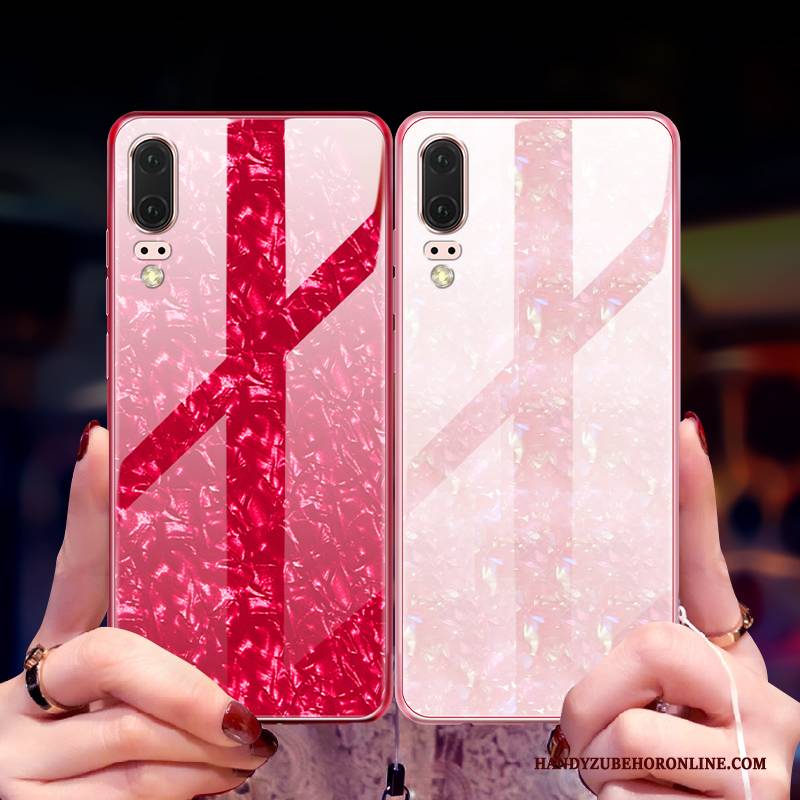 Hülle Huawei P20 Kreativ Persönlichkeit Anti-sturz, Case Huawei P20 Silikon Glas Shell