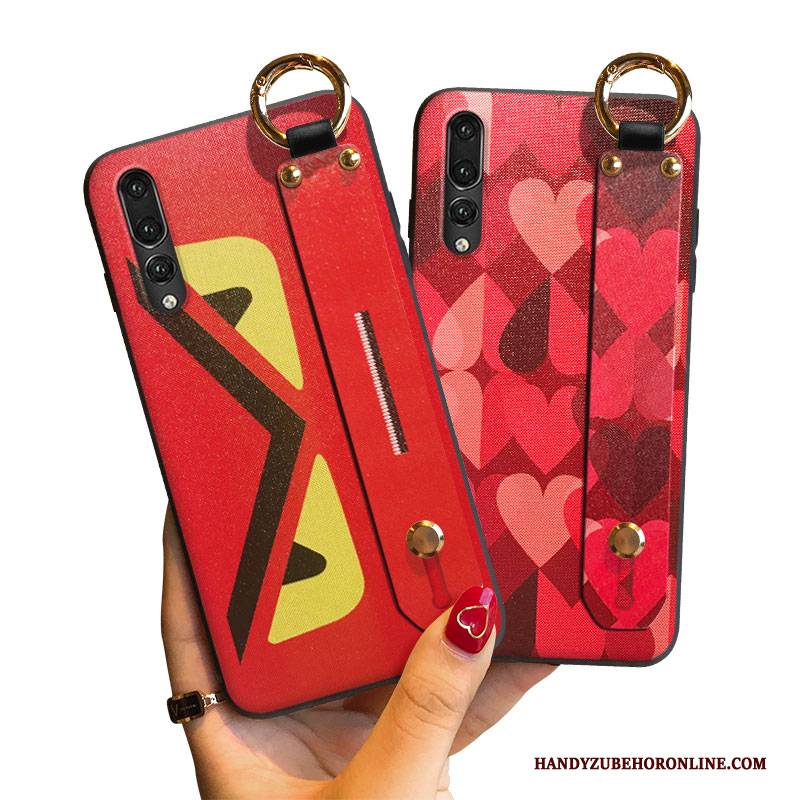 Hülle Huawei P20 Pro Karikatur Stoff Trend, Case Huawei P20 Pro Silikon Muster Nette
