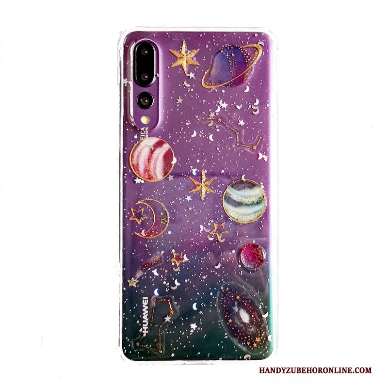 Hülle Huawei P20 Pro Kreativ Sternenhimmel Nette, Case Huawei P20 Pro Silikon Angepasst Trend