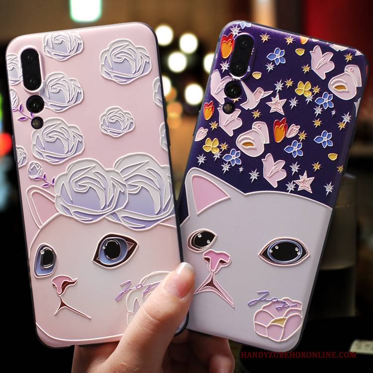 Hülle Huawei P20 Pro Schutz Anti-sturz Nubuck, Case Huawei P20 Pro Karikatur Nette Persönlichkeit