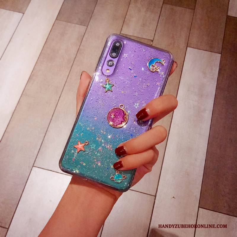 Hülle Huawei P20 Pro Silikon Sternenhimmel Transparent, Case Huawei P20 Pro Taschen Fantasie Handyhüllen