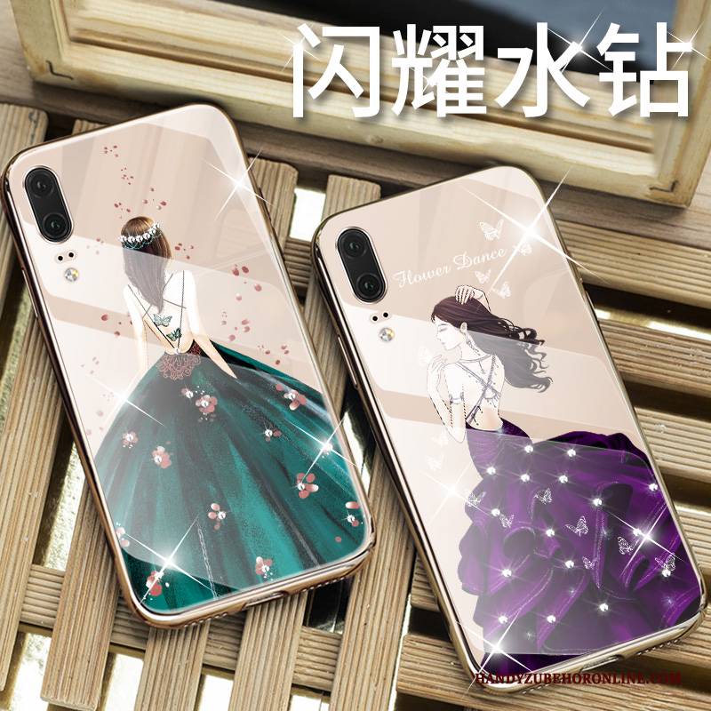 Hülle Huawei P20 Strass Handyhüllen Persönlichkeit, Case Huawei P20 Silikon Anti-sturz Super