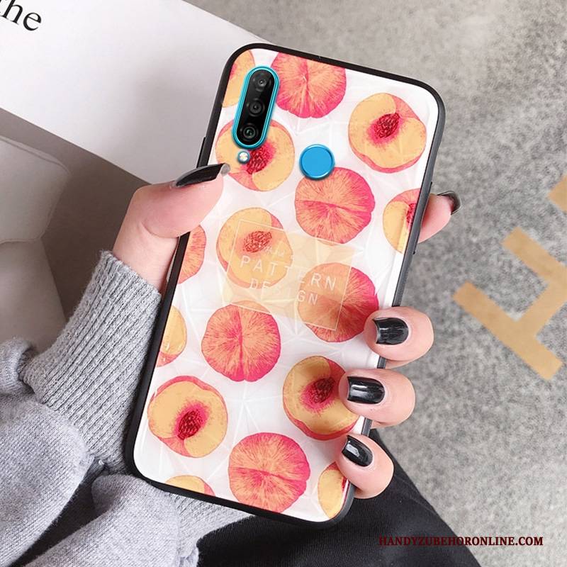 Hülle Huawei P30 Lite Handyhüllen Rot, Case Huawei P30 Lite Trend Membran