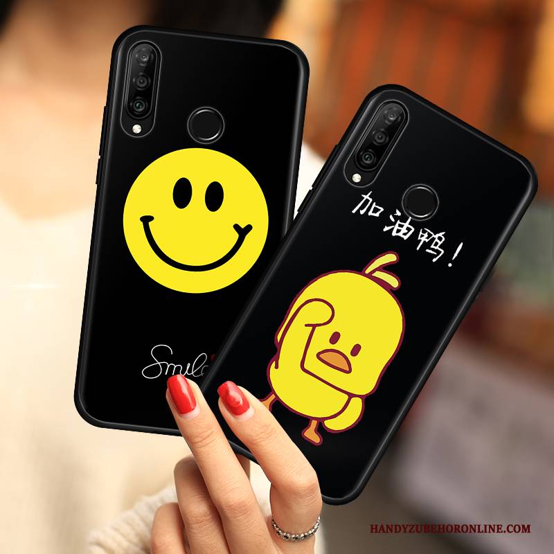 Hülle Huawei P30 Lite Weiche Anti-sturz Handyhüllen, Case Huawei P30 Lite Schutz Netto Rot Schwarz
