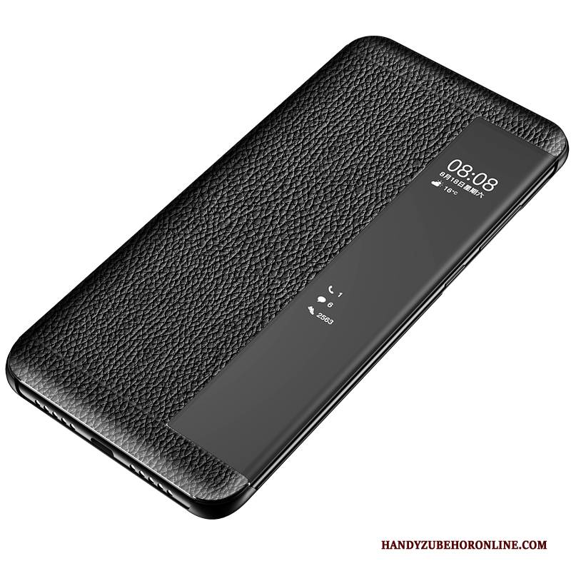 Hülle Huawei P30 Pro Lederhülle Trendmarke Membran, Case Huawei P30 Pro Folio Anti-sturz Schlafsaal