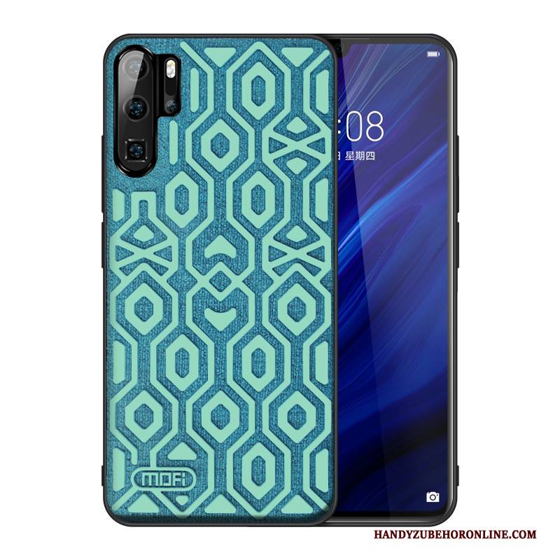 Hülle Huawei P30 Pro Silikon Handyhüllen High-end, Case Huawei P30 Pro Taschen Nubuck Rutschfest