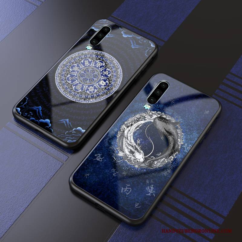 Hülle Huawei P30 Schutz Trendmarke Netto Rot, Case Huawei P30 Kreativ Handyhüllen Neu