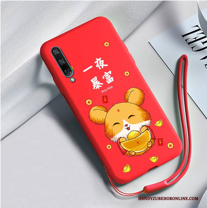 Hülle Huawei P40 Lite E Mode Neu Rot, Case Huawei P40 Lite E Schutz Handyhüllen Anti-sturz