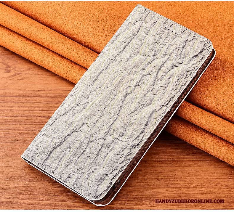 Hülle Huawei P40 Lite Weiche Grau Handyhüllen, Case Huawei P40 Lite Lederhülle Neu Anti-sturz