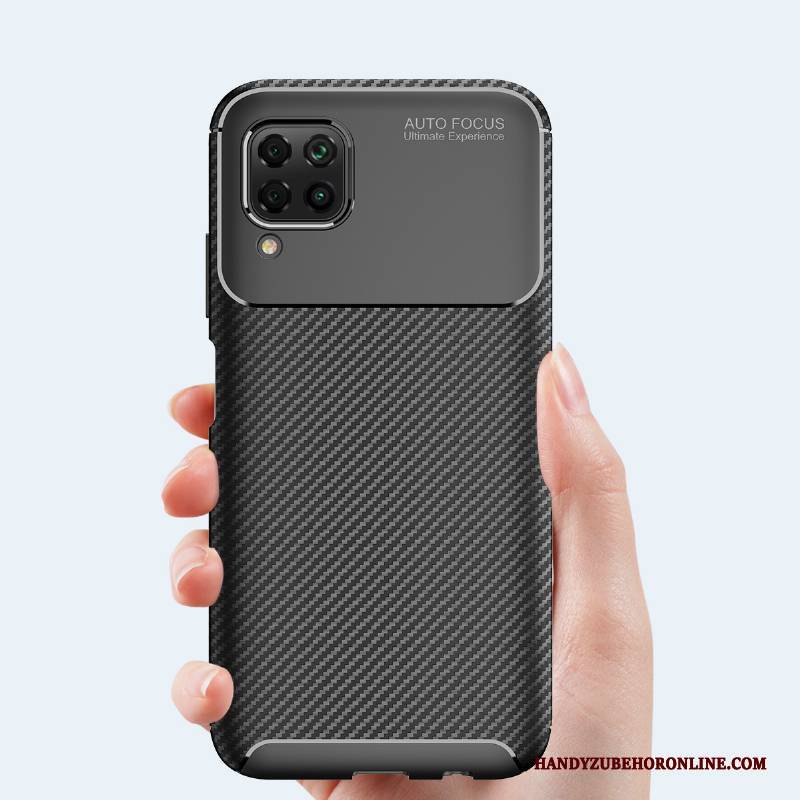 Hülle Huawei P40 Lite Weiche Zubehör Anti-sturz, Case Huawei P40 Lite Schutz Schwarz
