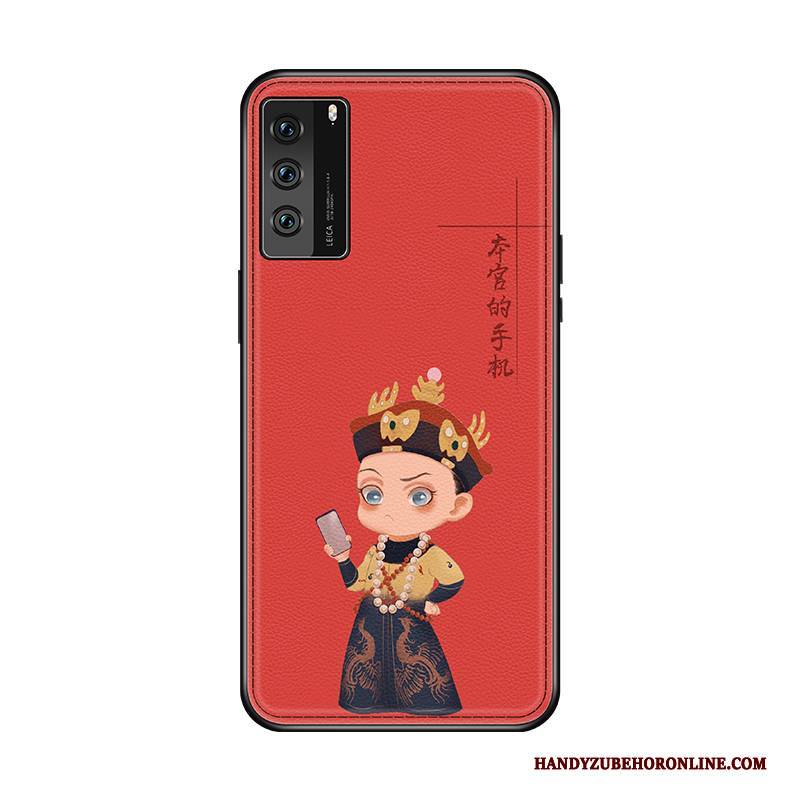Hülle Huawei P40 Retro Nette Muster, Case Huawei P40 Kreativ Wind High-end