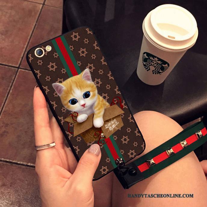 Hülle Huawei P8 Kreativ Katzen Anti-sturz, Case Huawei P8 Weiche Persönlichkeit Handyhüllen