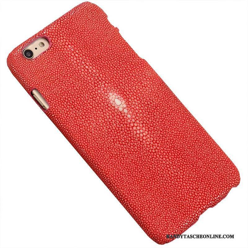 Hülle Huawei P8 Leder Jugend Perlen, Case Huawei P8 Schutz Dünne Rot