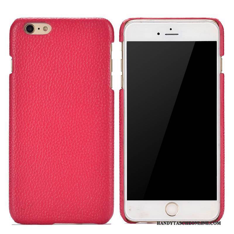 Hülle Huawei P8 Lite 2017 Leder Einfach Jugend, Case Huawei P8 Lite 2017 Lederhülle Rot Hintere Abdeckung
