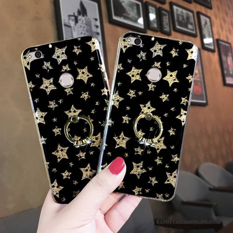 Hülle Huawei P8 Lite 2017 Silikon Handyhüllen Jugend, Case Huawei P8 Lite 2017 Persönlichkeit Schwarz