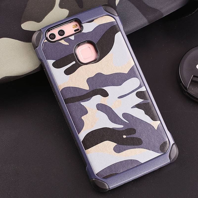 Hülle Huawei P9 Plus Halterung Blau Anti-sturz, Case Huawei P9 Plus Silikon Trend Handyhüllen