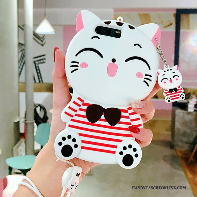 Hülle Huawei P9 Plus Karikatur Nette Reichtum, Case Huawei P9 Plus Taschen Handyhüllen Weiß