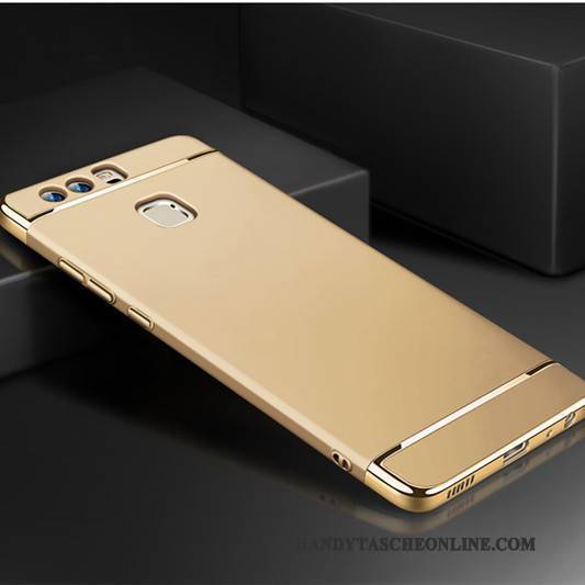Hülle Huawei P9 Plus Taschen Anti-sturz Pu, Case Huawei P9 Plus Kreativ Handyhüllen Gold