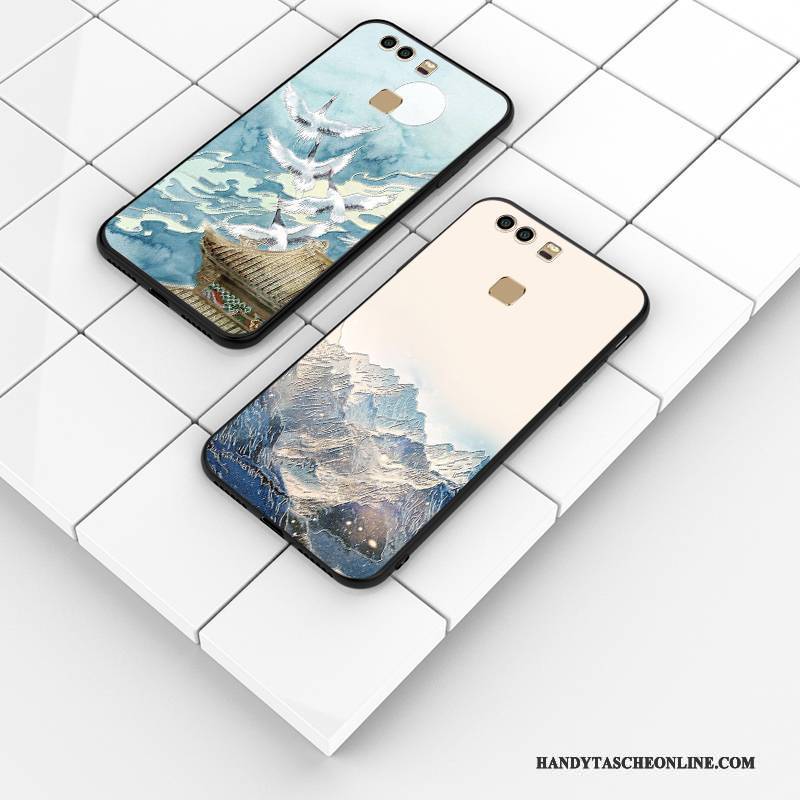 Hülle Huawei P9 Schutz Handyhüllen Persönlichkeit, Case Huawei P9 Weiche Nubuck Angepasst