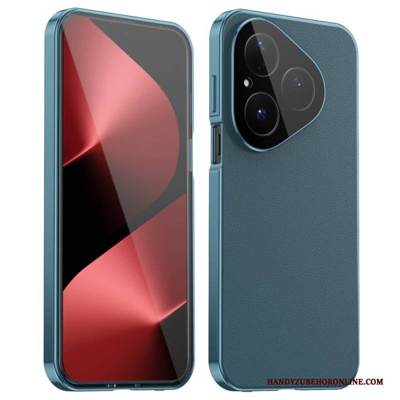 Hülle Huawei Pura 80 Lederdesign Und Displayschutzfolie Aus Gehärtetem Glas