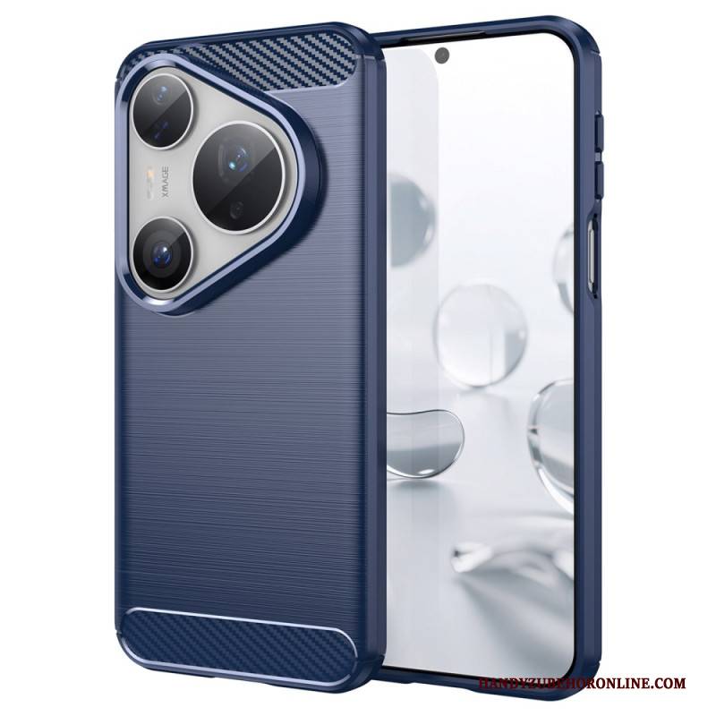 Hülle Huawei Pura 80 Pro Handyhülle Gebürstete Kohlefaser