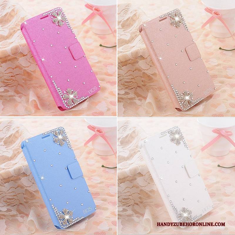 Hülle Huawei Y5 2018 Folio Anti-sturz Handyhüllen, Case Huawei Y5 2018 Lederhülle Rot