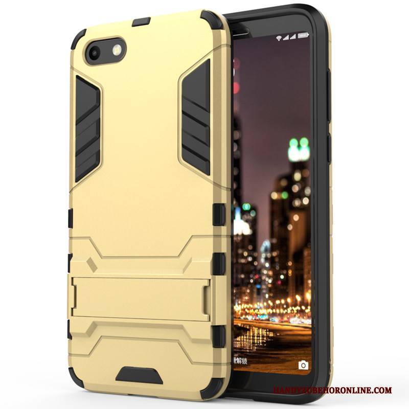 Hülle Huawei Y5 2018 Halterung Schwer Jugend, Case Huawei Y5 2018 Schutz Handyhüllen Gold