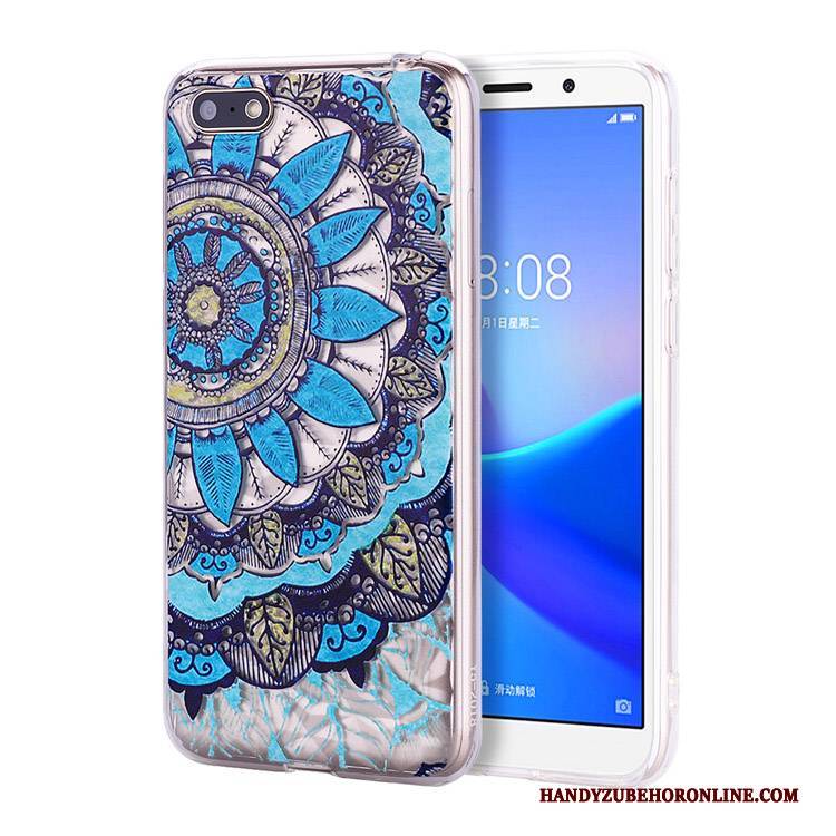 Hülle Huawei Y5 2018 Taschen Anti-sturz Muster, Case Huawei Y5 2018 Schutz Hängende Verzierungen Handyhüllen