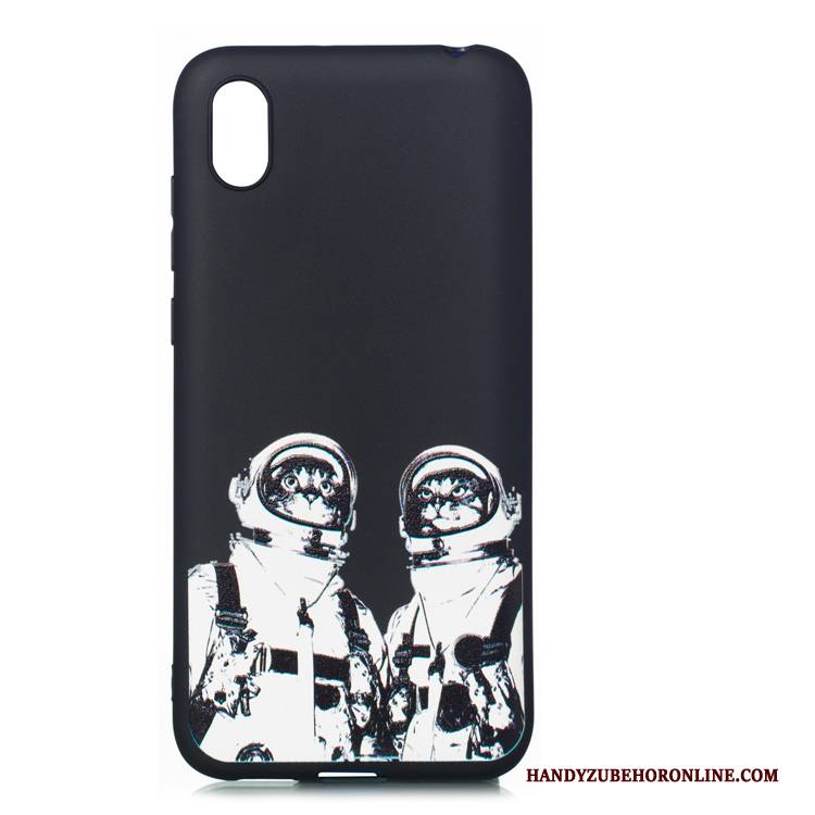 Hülle Huawei Y5 2019 Silikon Schwarz Anti-sturz, Case Huawei Y5 2019 Schutz Handyhüllen