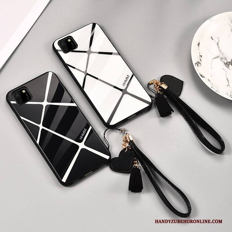 Hülle Huawei Y5p Mode Persönlichkeit Glas, Case Huawei Y5p Schutz Schwer Trend