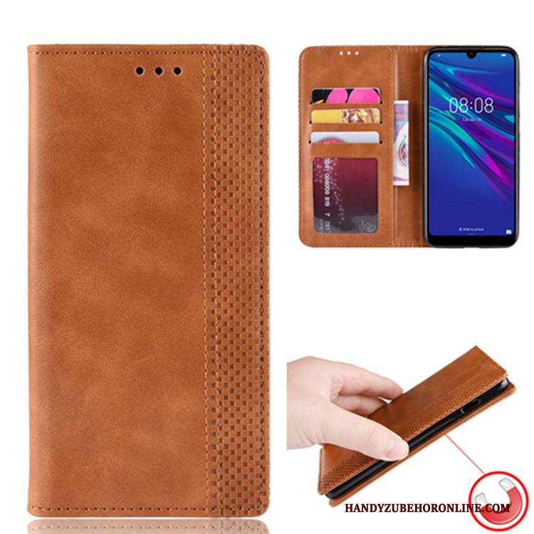 Hülle Huawei Y6 2019 Geldbörse Magnetismus Handyhüllen, Case Huawei Y6 2019 Schutz