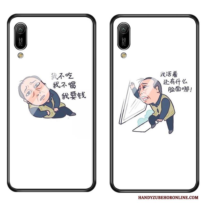 Hülle Huawei Y6 2019 Kreativ Persönlichkeit Anti-sturz, Case Huawei Y6 2019 Taschen Glas Groß