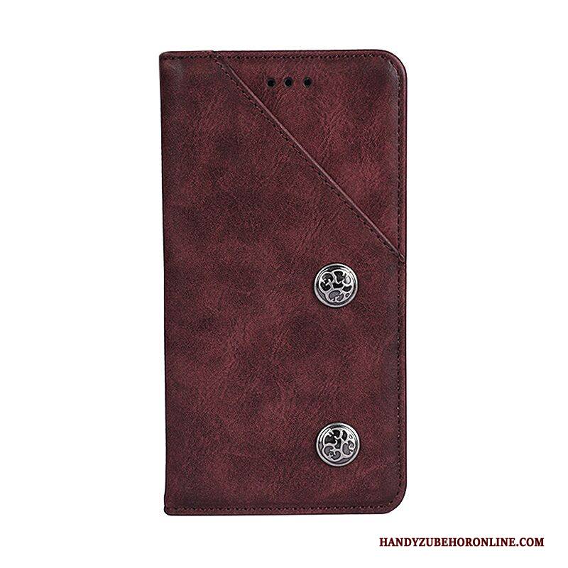 Hülle Huawei Y6 2019 Lederhülle Anti-sturz Handyhüllen, Case Huawei Y6 2019 Schutz