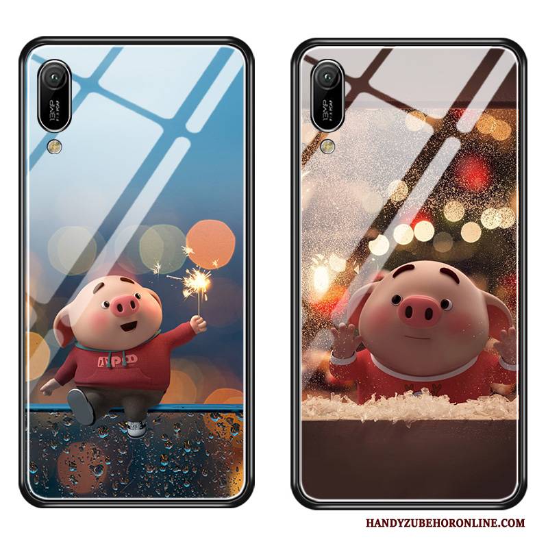 Hülle Huawei Y6 2019 Schutz Nette Super, Case Huawei Y6 2019 Taschen Netto Rot Handyhüllen