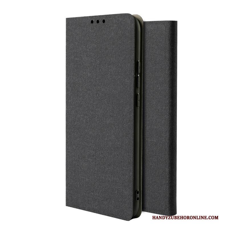 Hülle Huawei Y6 2019 Schutz Trendmarke Schwarz, Case Huawei Y6 2019 Lederhülle Handyhüllen Einfach