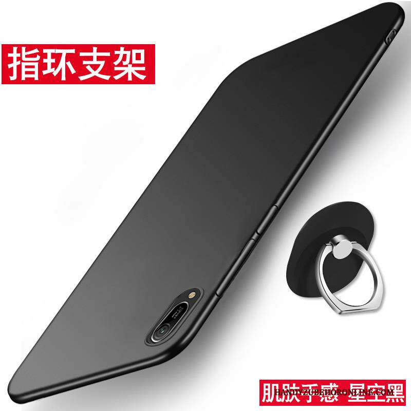 Hülle Huawei Y6 2019 Taschen Nubuck Anti-sturz, Case Huawei Y6 2019 Schutz Schlank Handyhüllen