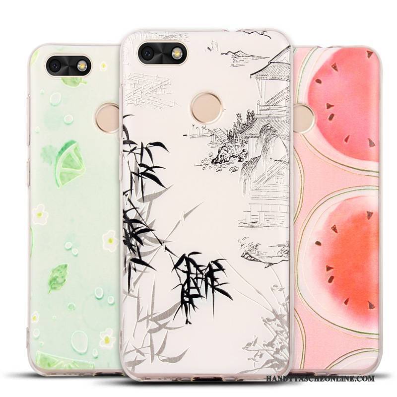 Hülle Huawei Y6 Pro 2017 Farbe Mesh Anti-sturz, Case Huawei Y6 Pro 2017 Schutz Handyhüllen