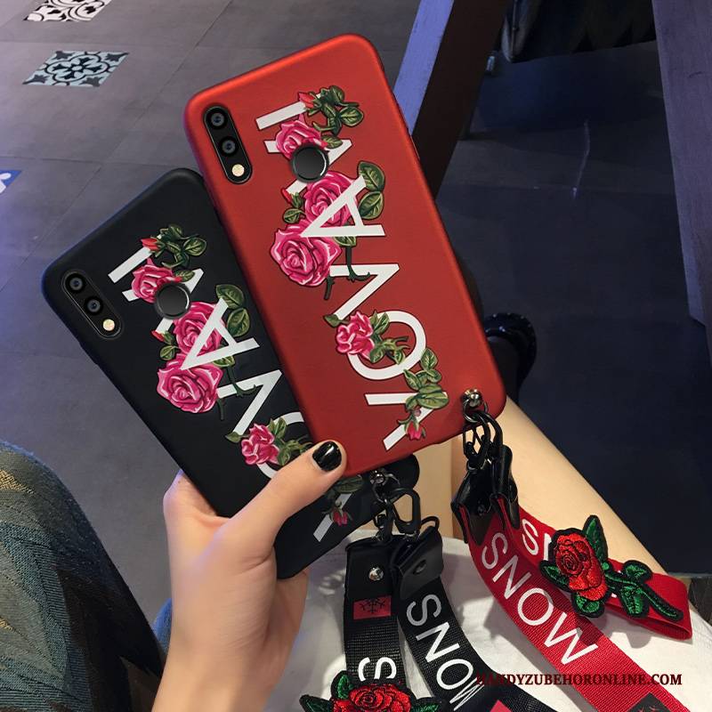 Hülle Huawei Y7 2019 Schutz Persönlichkeit Schwarz, Case Huawei Y7 2019 Kreativ Handyhüllen Trend