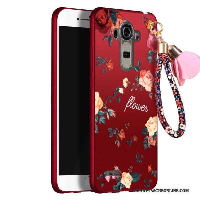 Hülle Lg G4 Taschen Rot Trend, Case Lg G4 Weiche Handyhüllen Anti-sturz