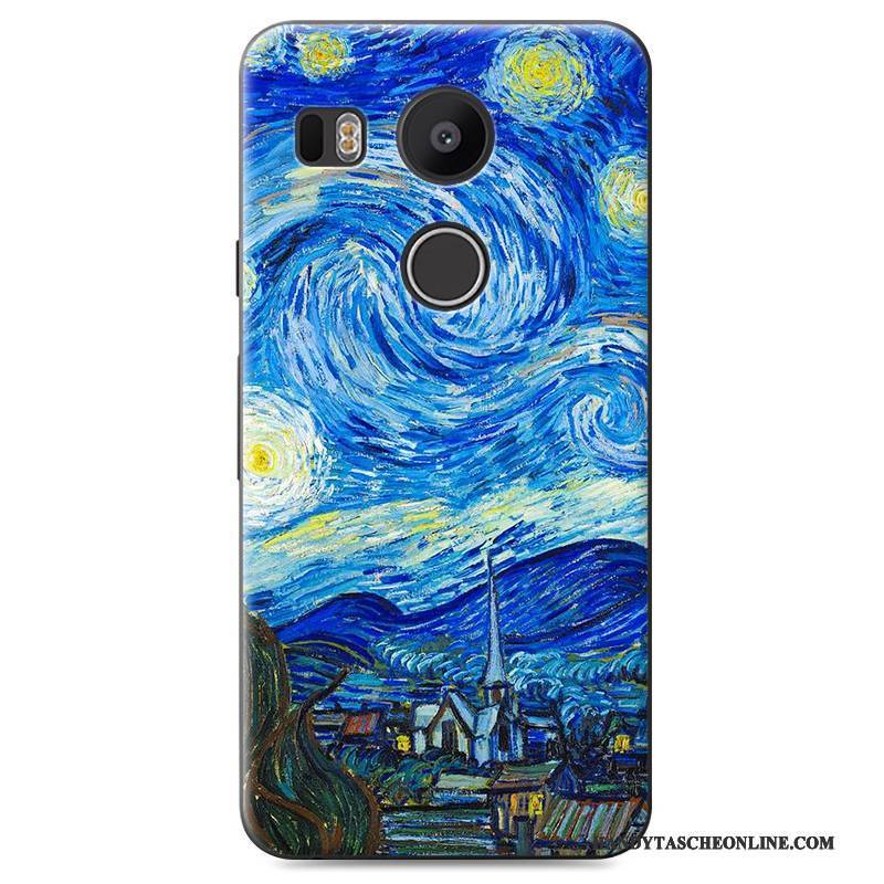 Hülle Lg Nexus 5x Gemalt Anti-sturz Schwer, Case Lg Nexus 5x Blau Handyhüllen