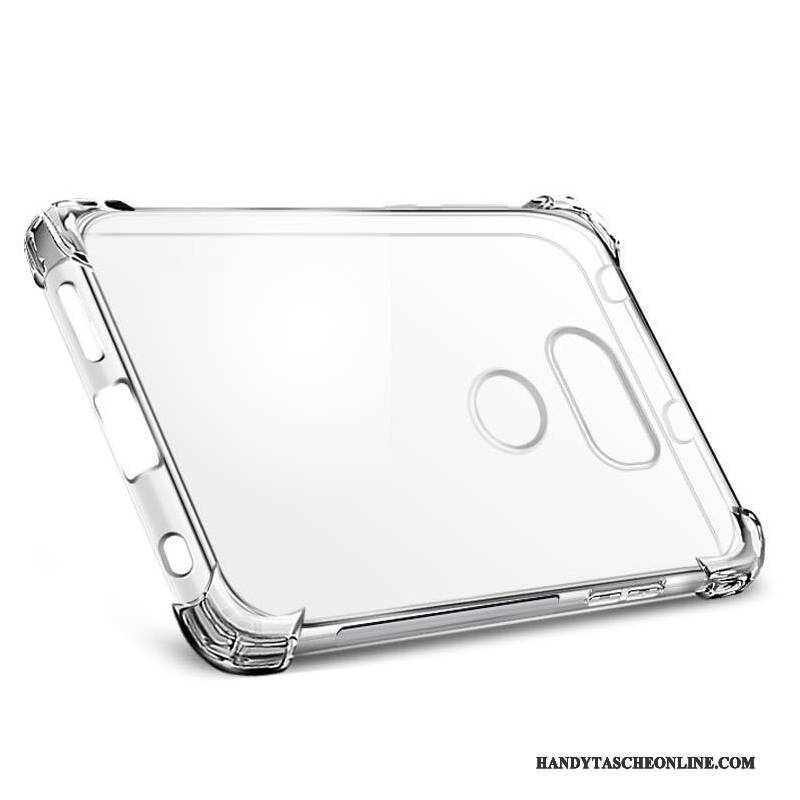 Hülle Lg Q6 Taschen Transparent Weiß, Case Lg Q6 Schutz Anti-sturz Handyhüllen