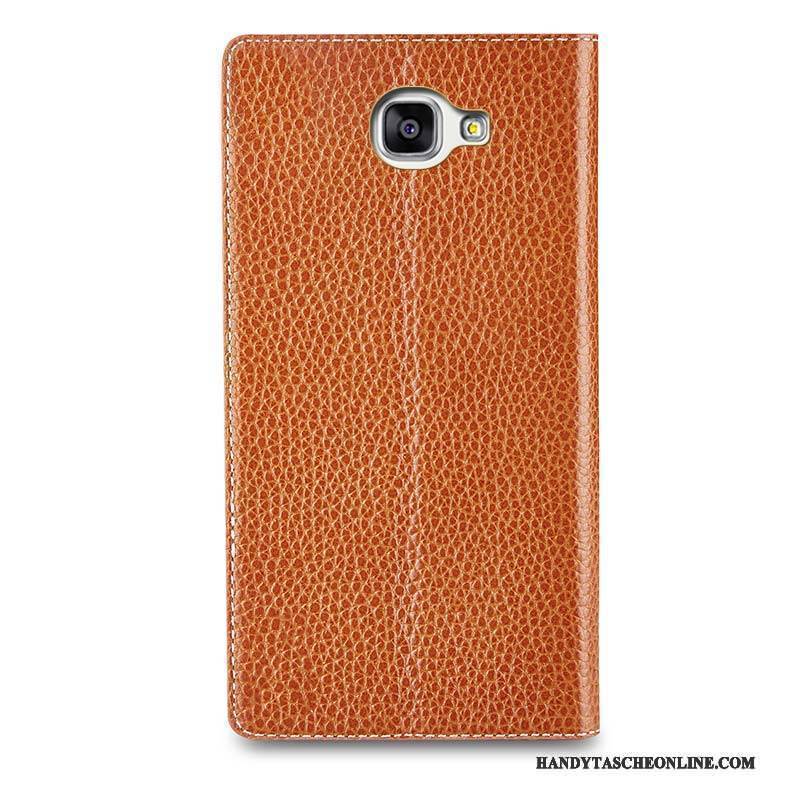Hülle Lg V20 Leder Gelb Anti-sturz, Case Lg V20 Lederhülle Handyhüllen