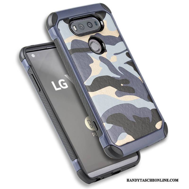 Hülle Lg V20 Schutz Tarnung Anti-sturz, Case Lg V20 Weiche Blau Handyhüllen